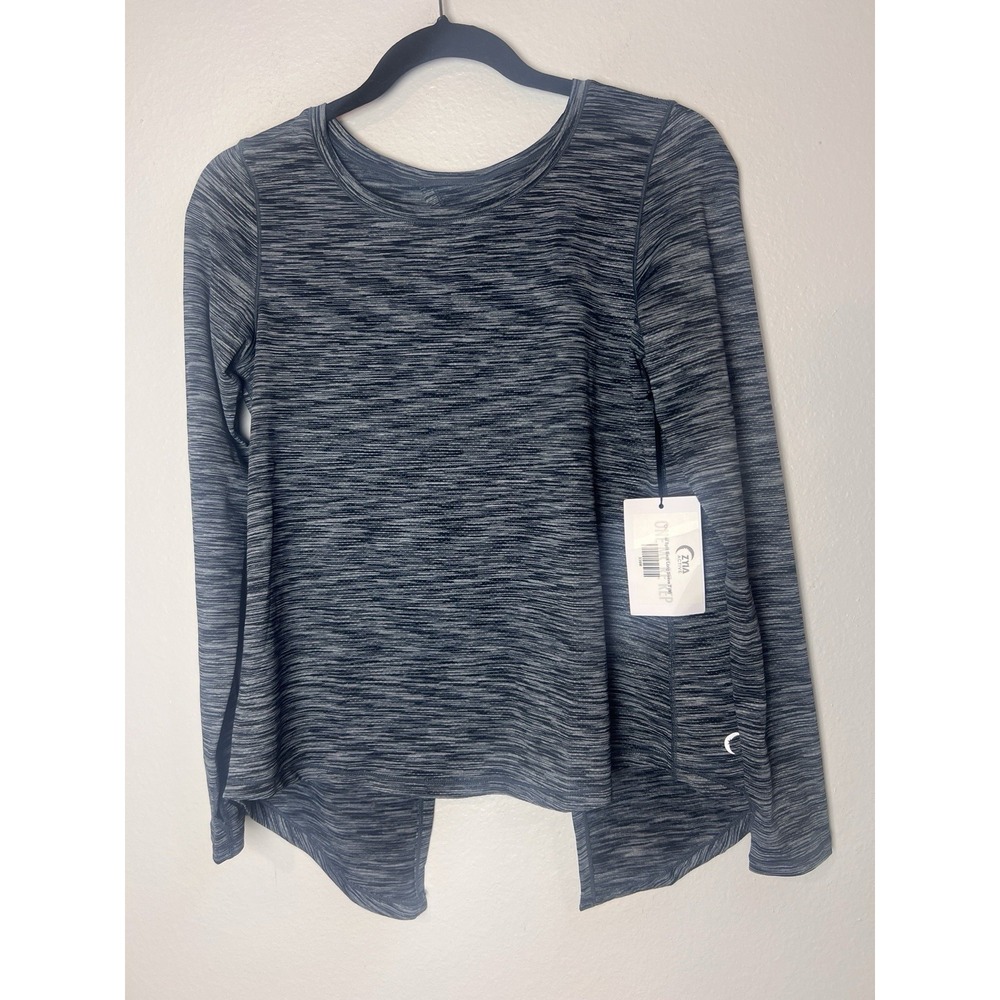 NWOT, removed tags 🏷️ ZYIA Heathered Black & Gray Long Sleeve Top